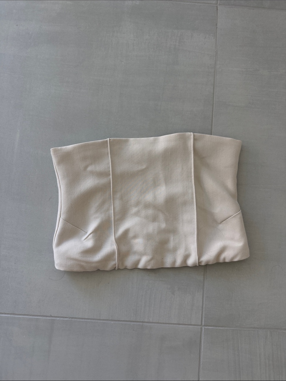DISSH Strapless Bustier in Light Cream